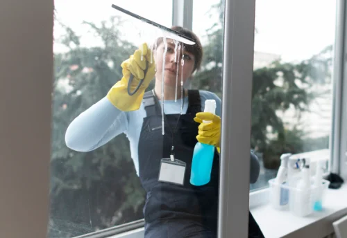 Nettoyage de vitres intérieures et extérieures aux Choux